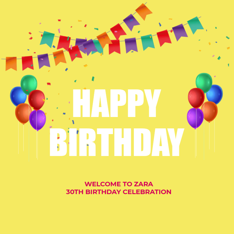 Custom Outdoor Foam Board Signs Zara 30th