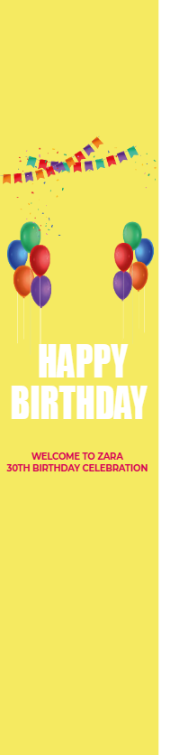Custom Outdoor Foam Board Signs Zara 30th