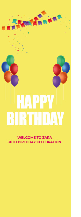 Custom Outdoor Foam Board Signs Zara 30th