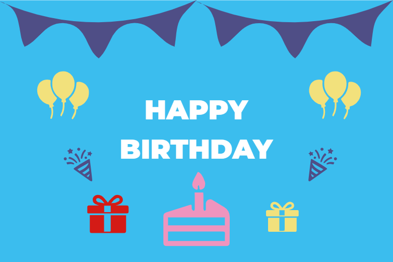 Custom Outdoor Foam Board Signs Happy Birthday