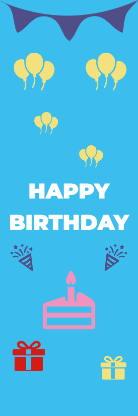 Custom Outdoor Foam Board Signs Happy Birthday