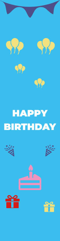 Custom Outdoor Foam Board Signs Happy Birthday