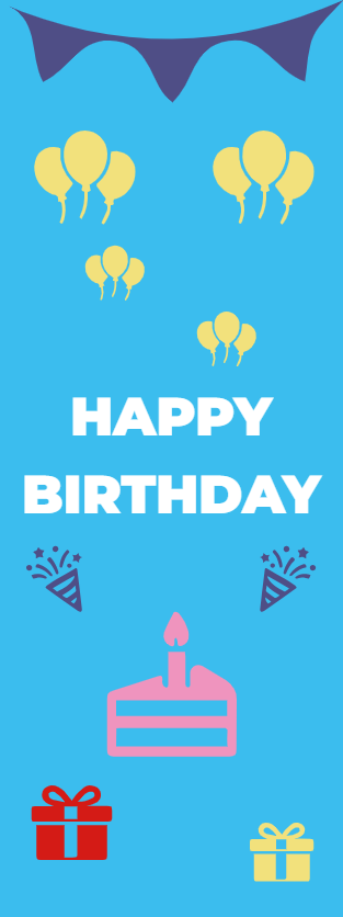 Custom Outdoor Foam Board Signs Happy Birthday
