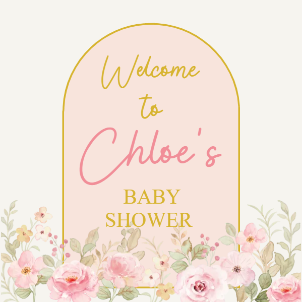 Custom Outdoor Foam Board Signs Welcome to Chloe’s