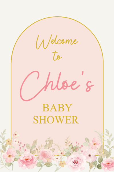 Custom Outdoor Foam Board Signs Welcome to Chloe’s
