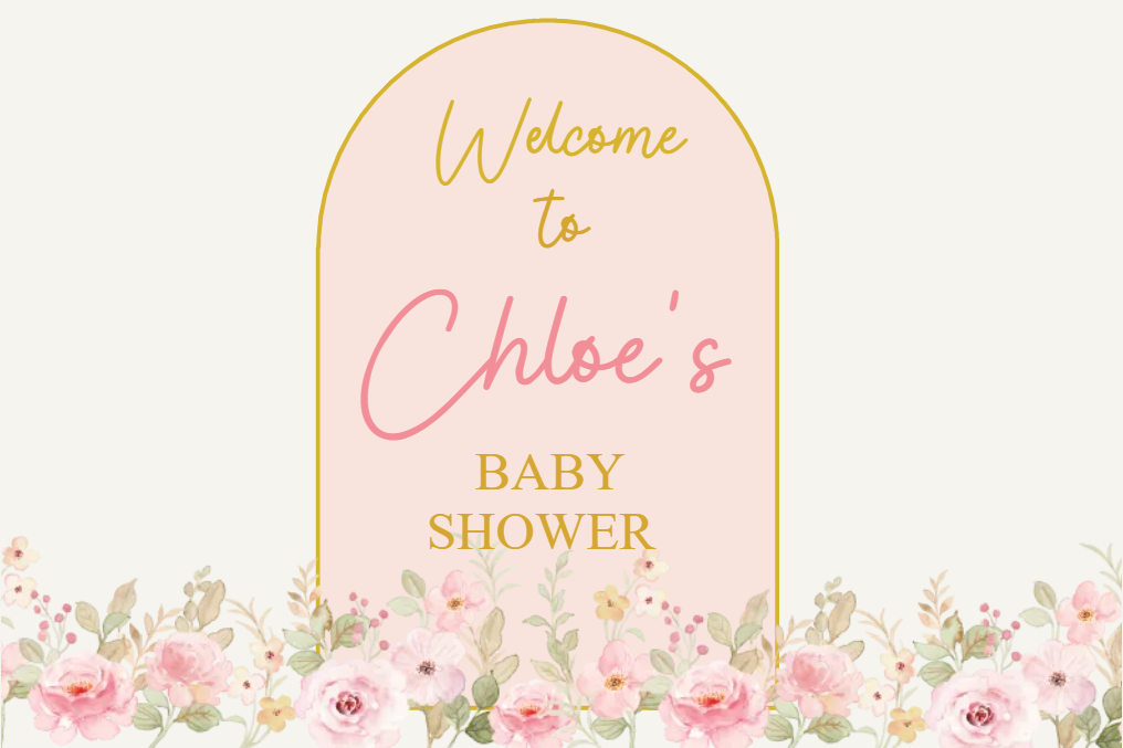 Custom Outdoor Foam Board Signs Welcome to Chloe’s