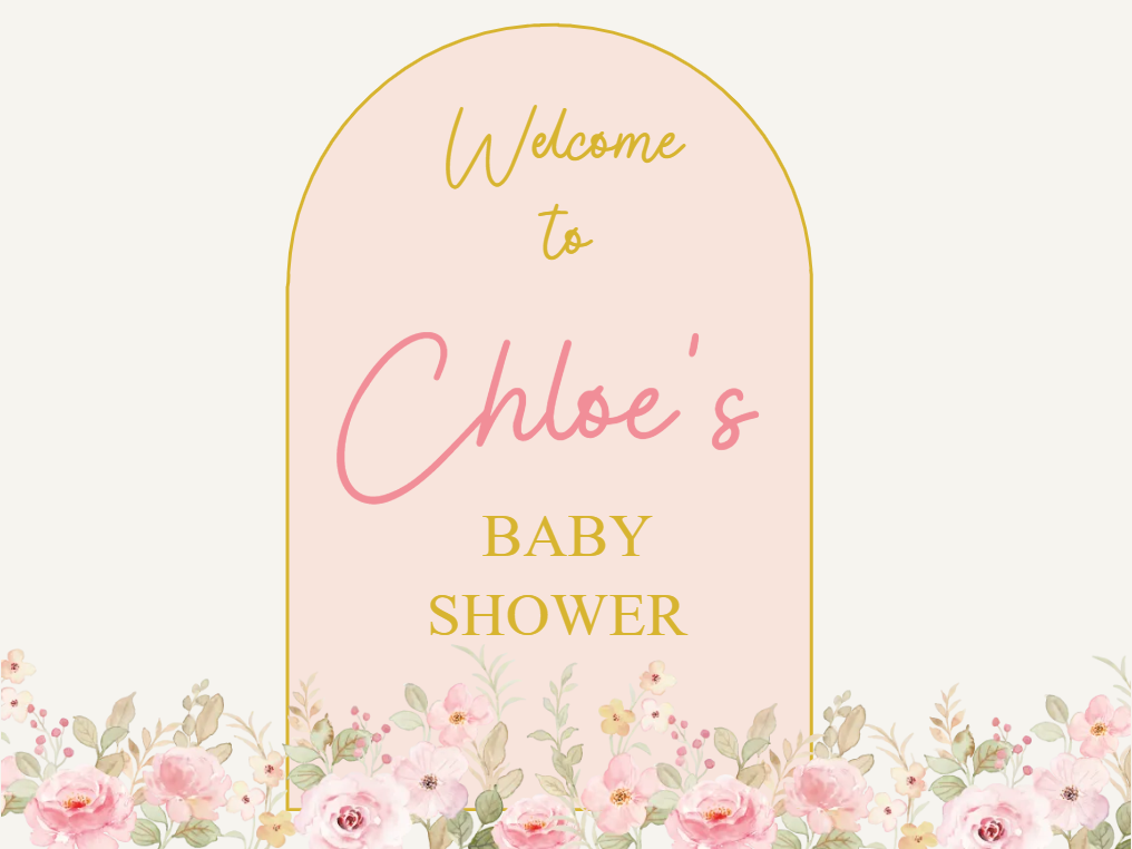 Custom Outdoor Foam Board Signs Welcome to Chloe’s