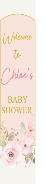 Custom Outdoor Foam Board Signs Welcome to Chloe’s