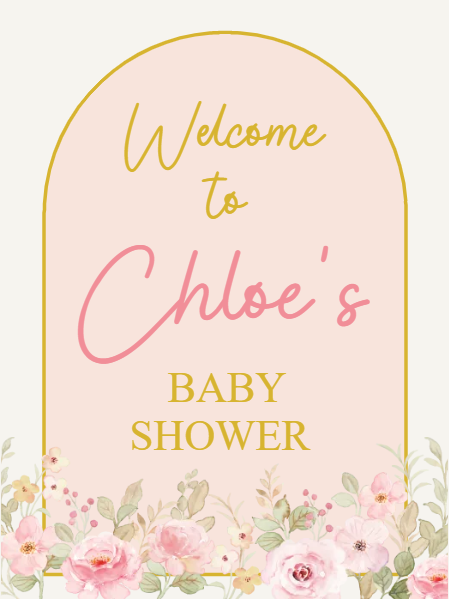 Custom Outdoor Foam Board Signs Welcome to Chloe’s