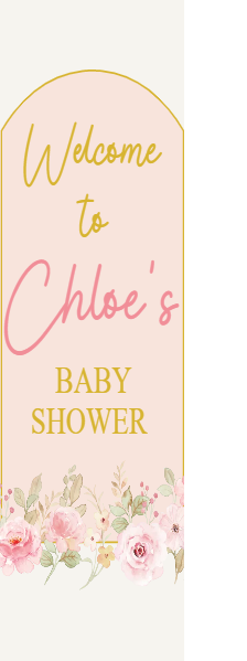 Custom Outdoor Foam Board Signs Welcome to Chloe’s