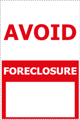Custom Outdoor Yard Signs Multiple Sizes Avoid Foreclosure