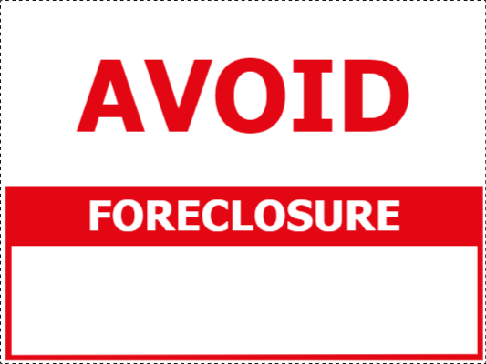Custom Outdoor Yard Signs Multiple Sizes Avoid Foreclosure