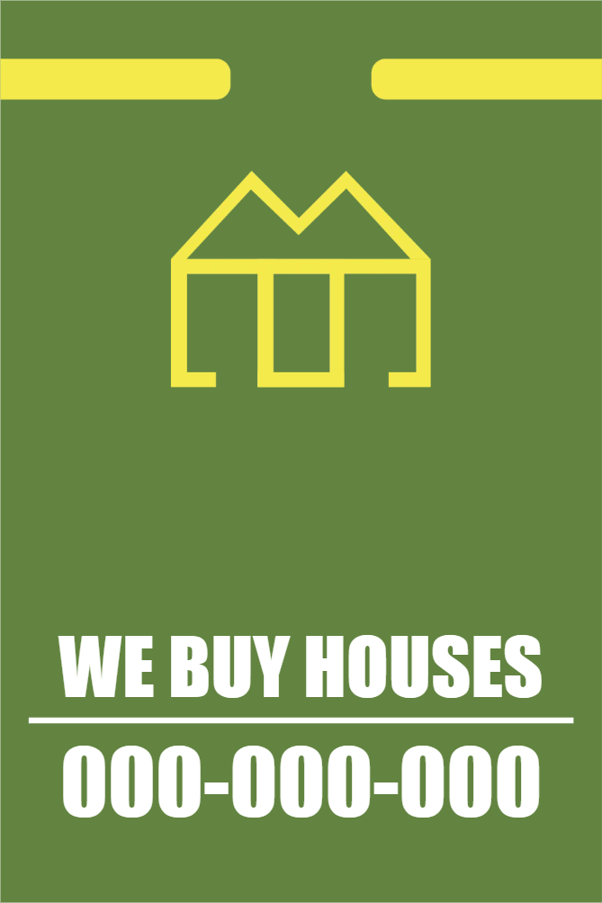 Custom Outdoor Yard Signs Multiple Sizes We Buy Houses