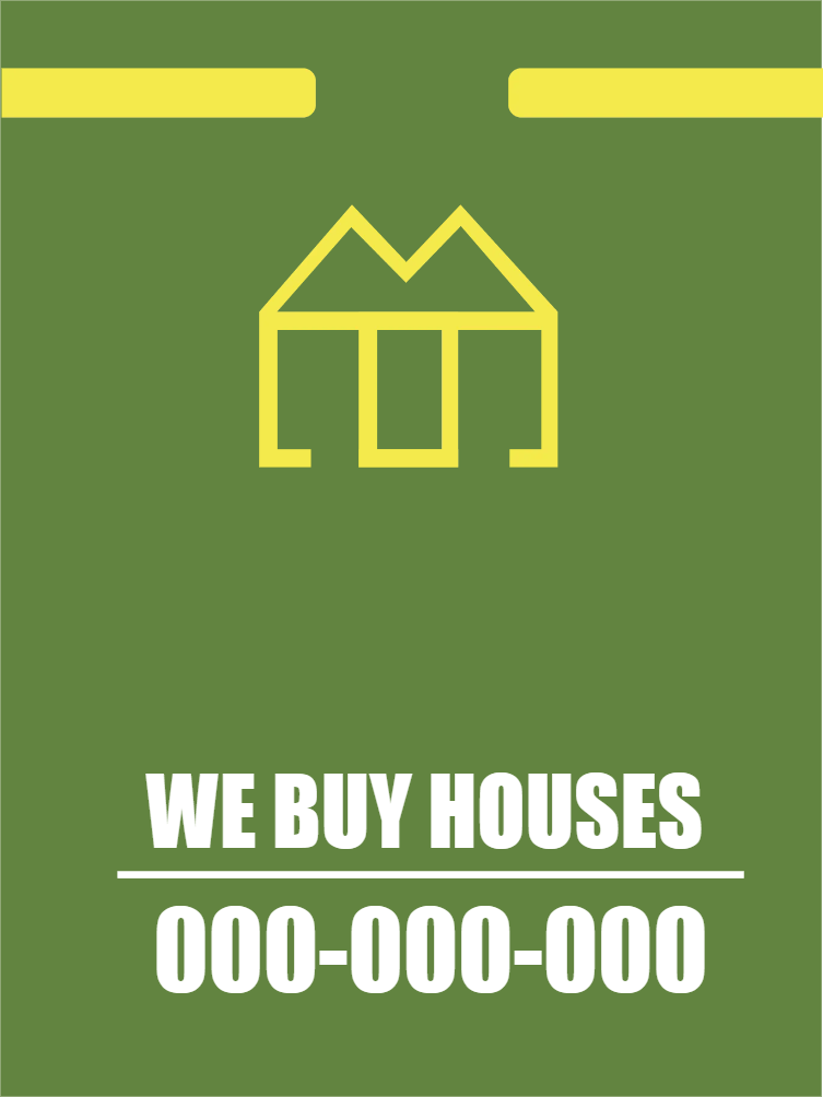 Custom Outdoor Yard Signs Multiple Sizes We Buy Houses