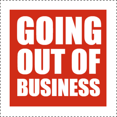 Custom Outdoor Yard Signs Multiple Sizes Going Out Of Business