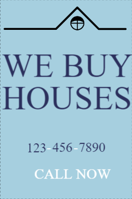 Custom Outdoor Yard Signs Multiple Sizes We Buy Houses