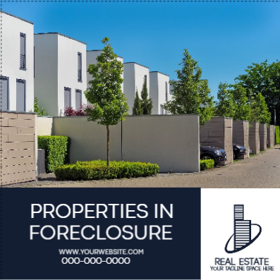 Custom Outdoor Yard Signs Multiple Sizes Properties in Foreclosure