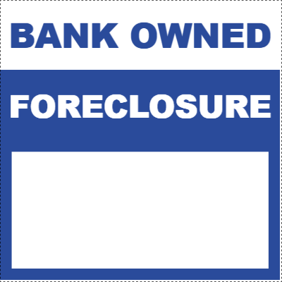 Custom Outdoor Yard Signs Multiple Sizes  Bank Owned
