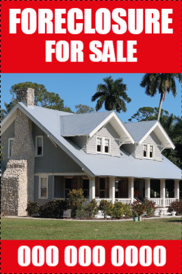 Custom Outdoor Yard Signs Multiple Sizes Foreclosure