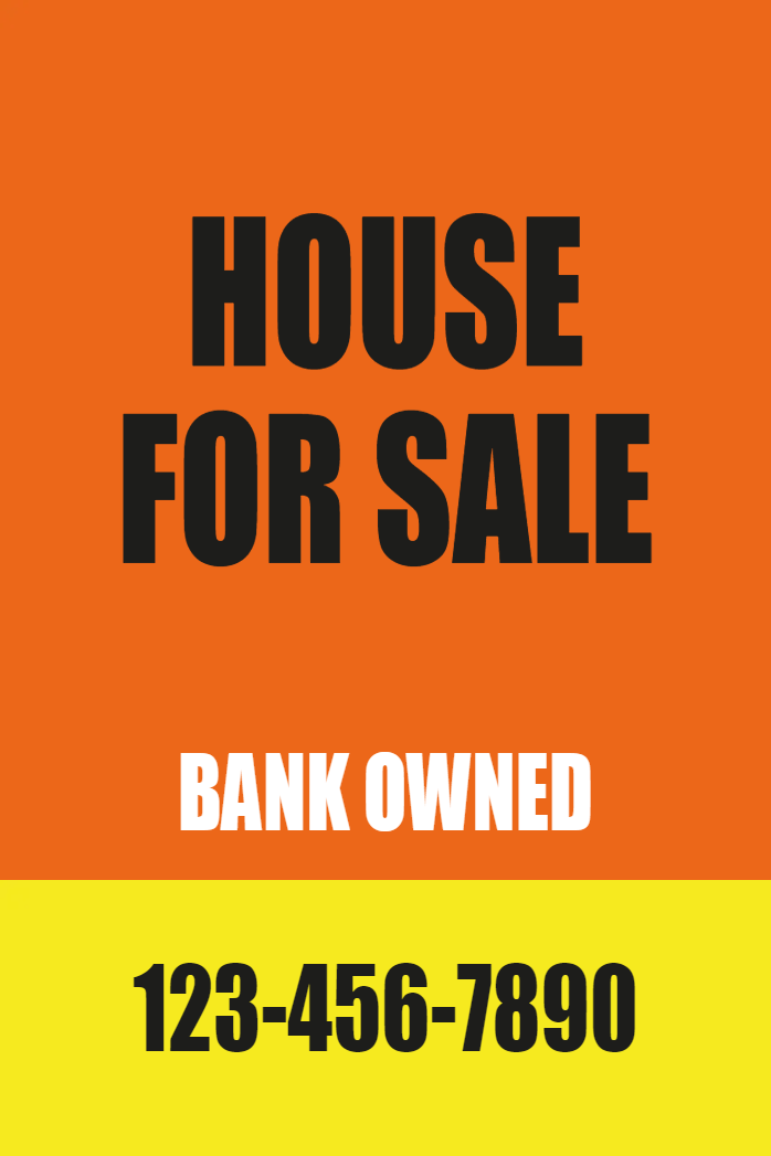 Custom Outdoor Yard Signs Multiple Sizes House For Sale