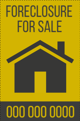 Custom Outdoor Yard Signs Multiple Sizes Foreclosure