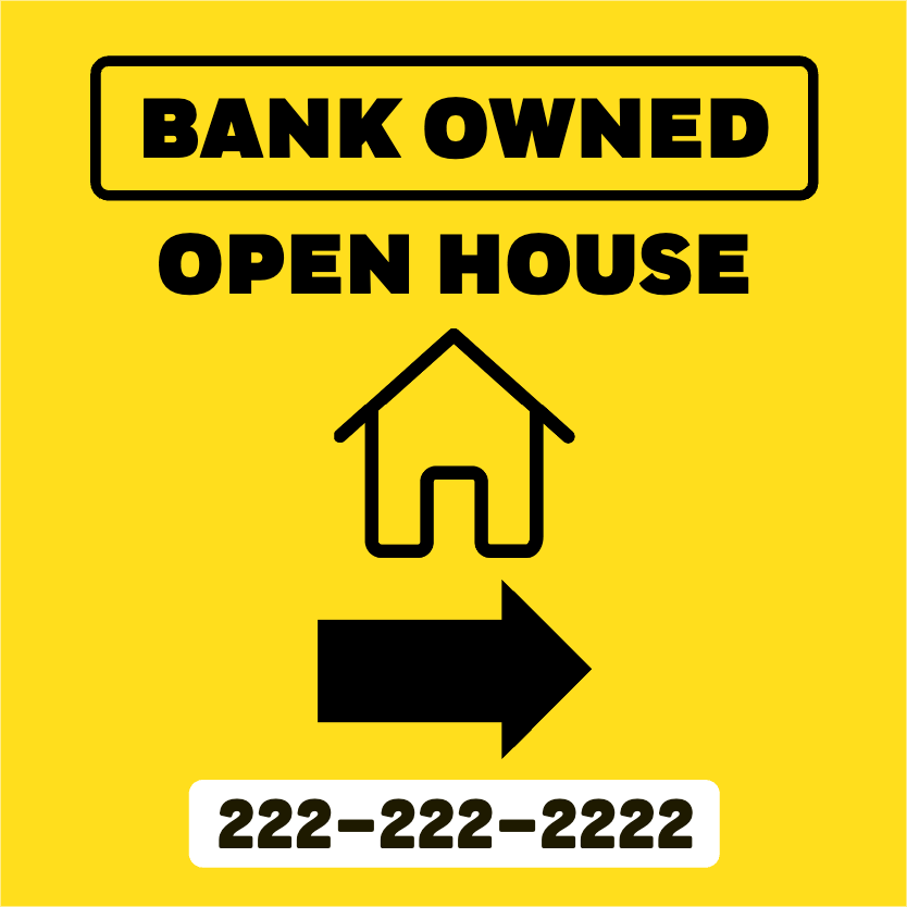 Custom Outdoor Yard Signs Multiple Sizes Open House