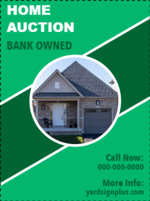Custom Outdoor Yard Signs Multiple Sizes Home Auction