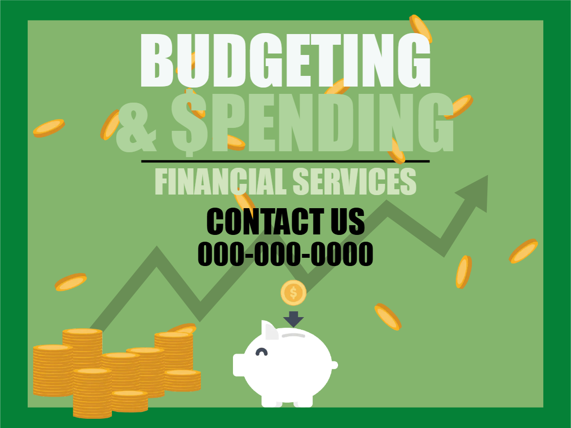 Custom Outdoor Yard Signs Multiple Sizes Budgeting & $pending