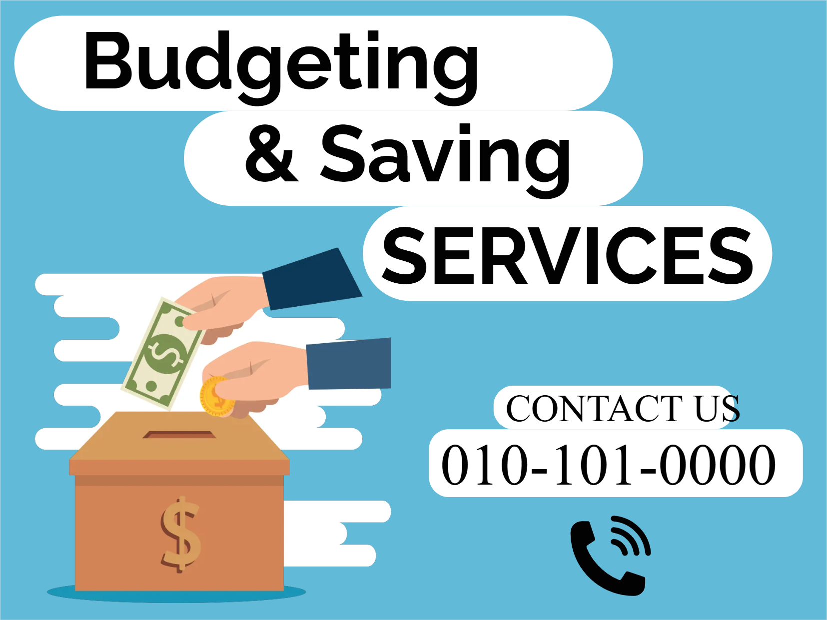 Custom Outdoor Yard Signs Multiple Sizes Budgeting & Saving Services