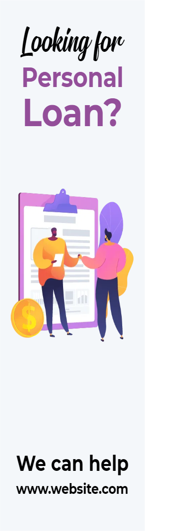 Custom Outdoor Yard Signs Multiple Sizes Looking for Personal Loan