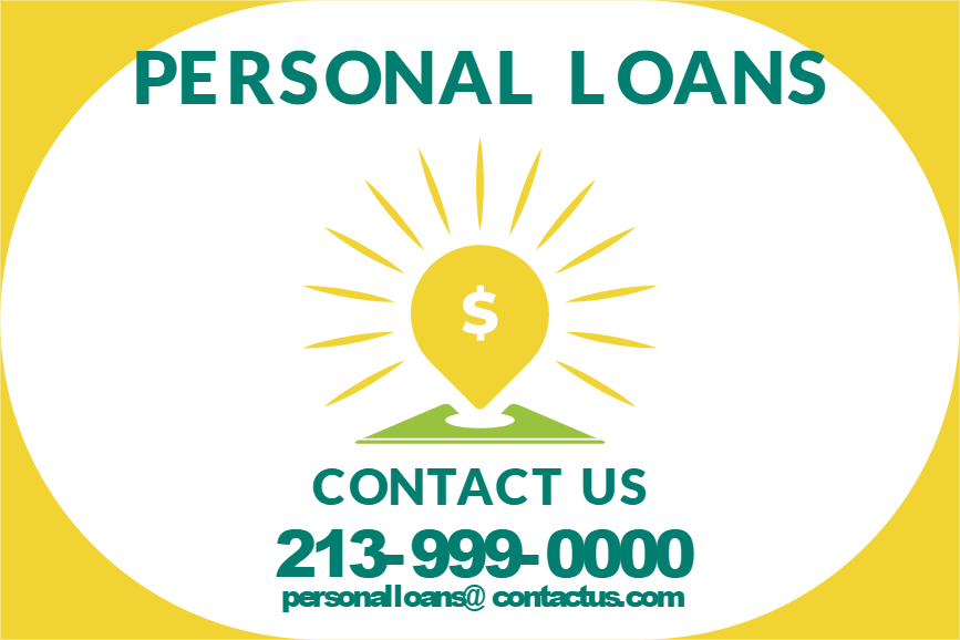 Custom Outdoor Yard Signs Multiple Sizes Personal Loans