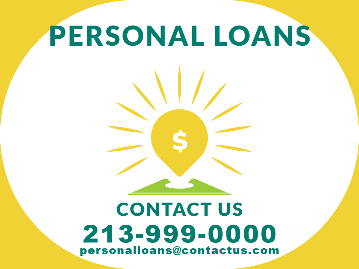 Custom Outdoor Yard Signs Multiple Sizes Personal Loans