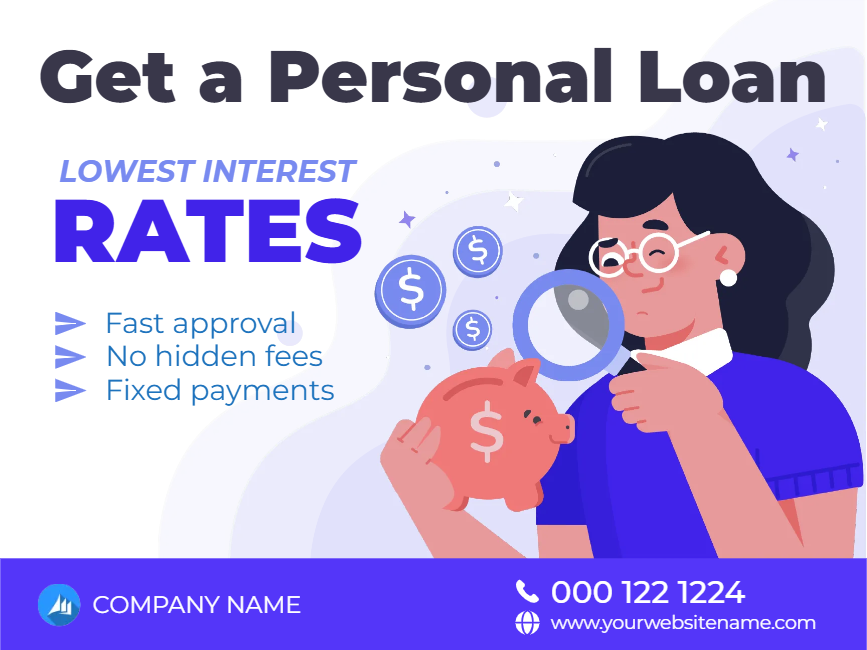 Custom Outdoor Yard Signs Multiple Sizes Get A Personal Loan Today