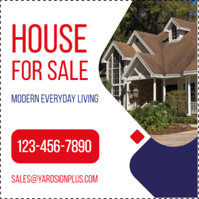 Custom Outdoor Yard Signs Multiple Sizes House for Sale