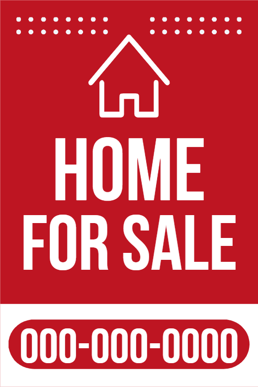 Custom Outdoor Yard Signs Multiple Sizes Home for Sale