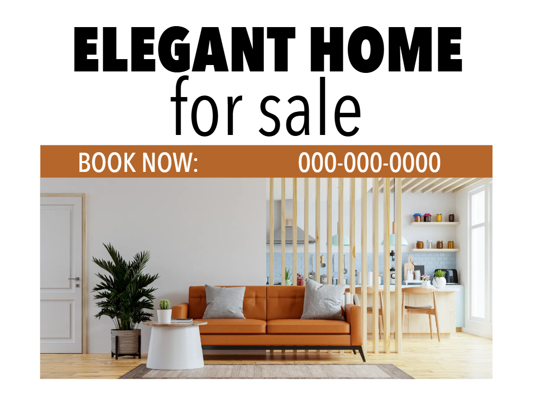 Custom Outdoor Yard Signs Multiple Sizes Elegant Home