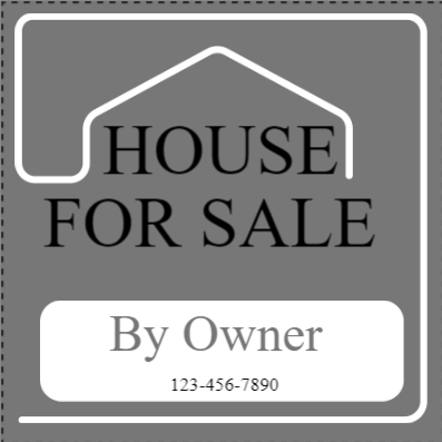 Custom Outdoor Yard Signs Multiple Sizes House  For Sale