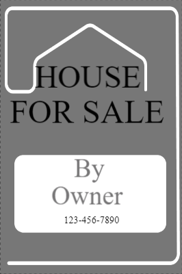 Custom Outdoor Yard Signs Multiple Sizes House  For Sale