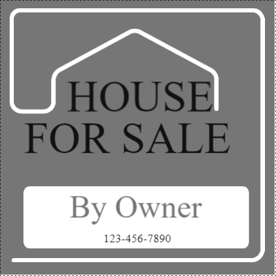 Custom Outdoor Yard Signs Multiple Sizes House  For Sale