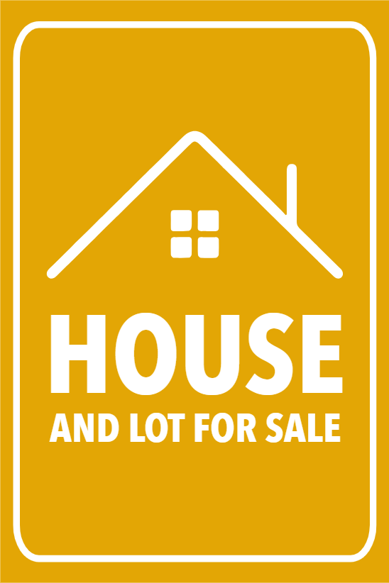 Custom Outdoor Yard Signs Multiple Sizes House and Lot