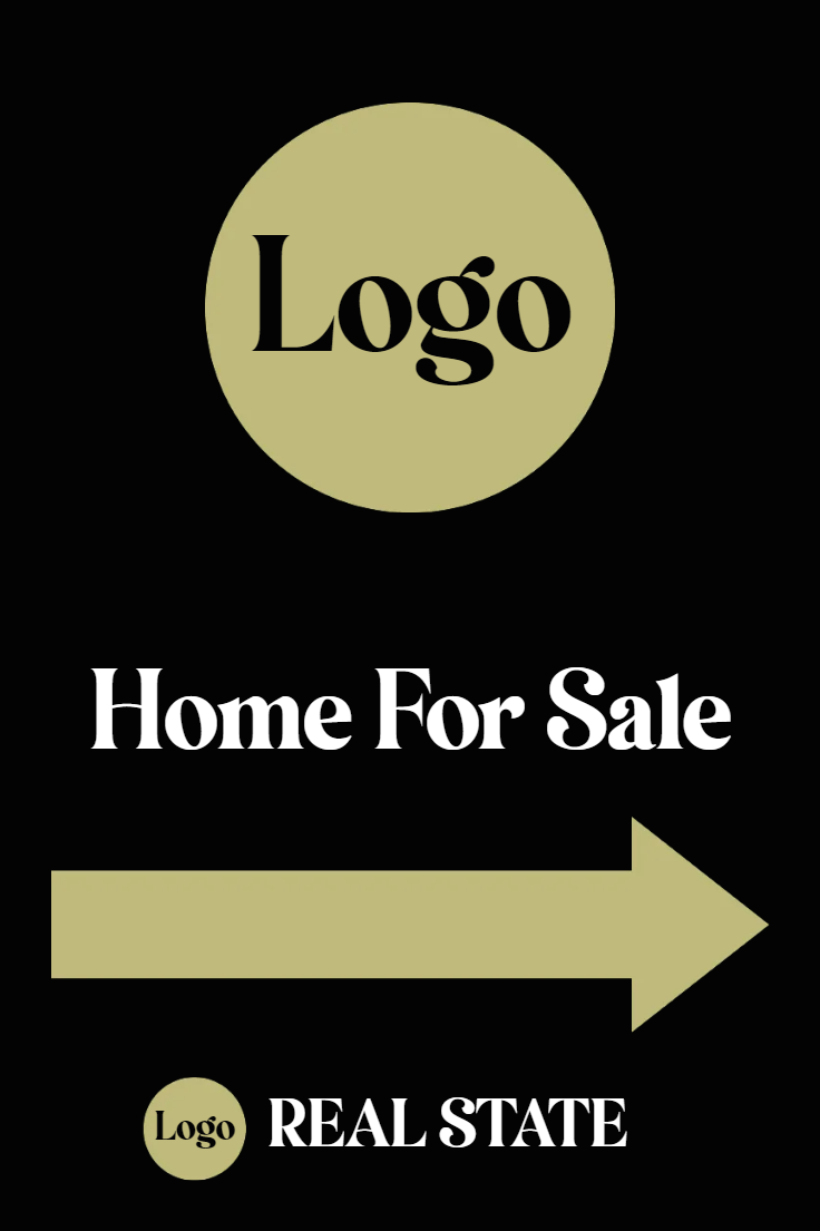 Custom Outdoor Yard Signs Multiple Sizes Logo Home for Sale
