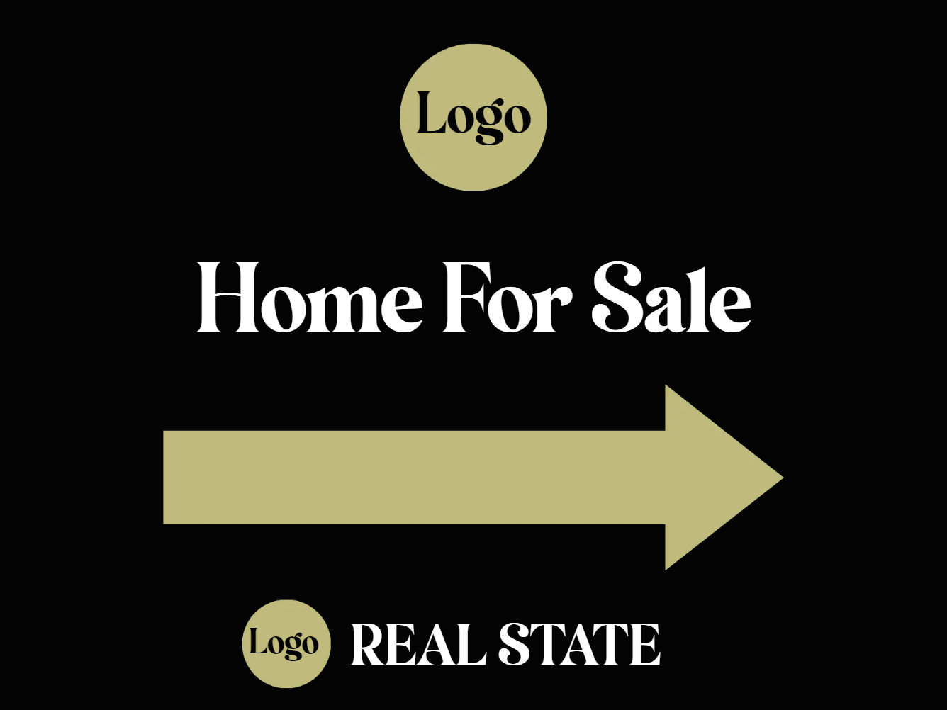Custom Outdoor Yard Signs Multiple Sizes Logo Home for Sale