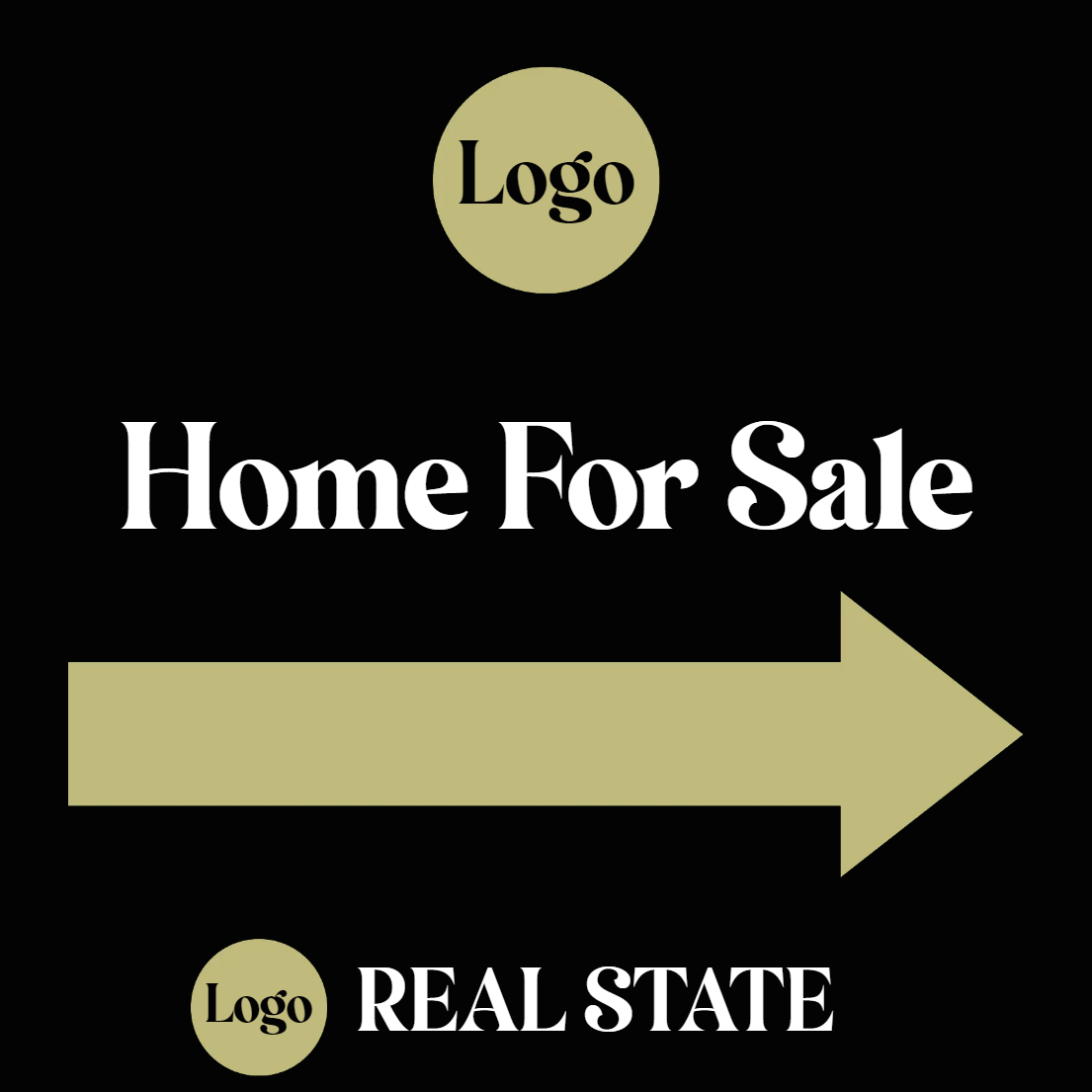 Custom Outdoor Yard Signs Multiple Sizes Logo Home for Sale