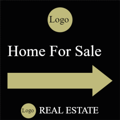 Custom Outdoor Yard Signs Multiple Sizes Logo Home for Sale