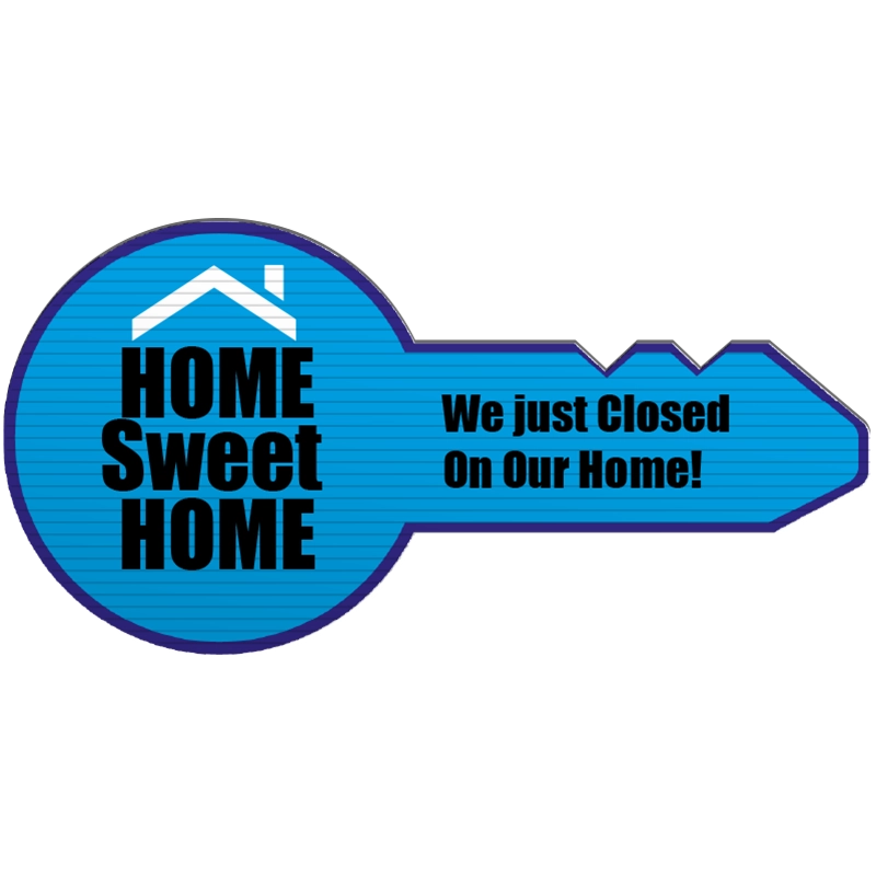 Custom Giant Key Signs We Just Closed