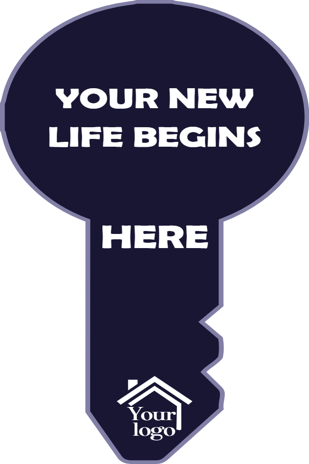 Custom Giant Keys Your New Life Begins