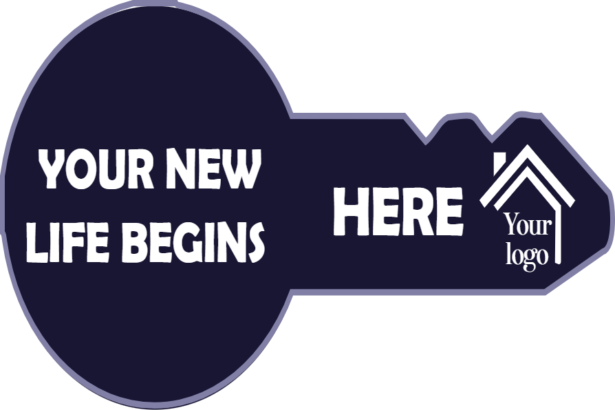 Custom Giant Keys Your New Life Begins