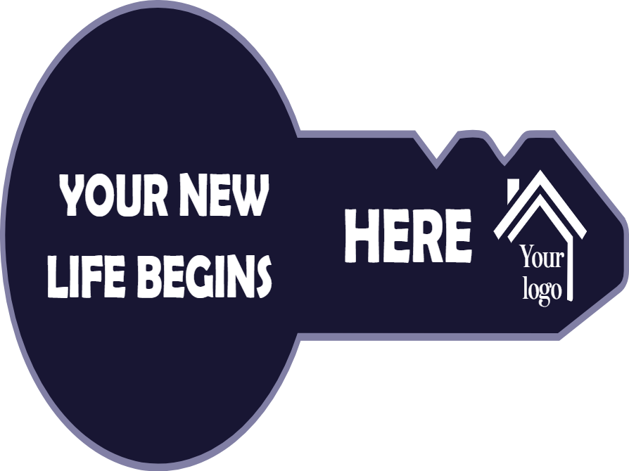 Custom Giant Keys Your New Life Begins