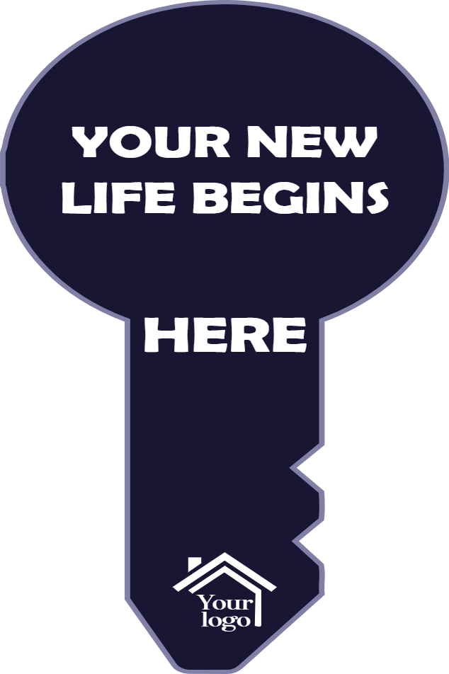 Custom Giant Keys Your New Life Begins