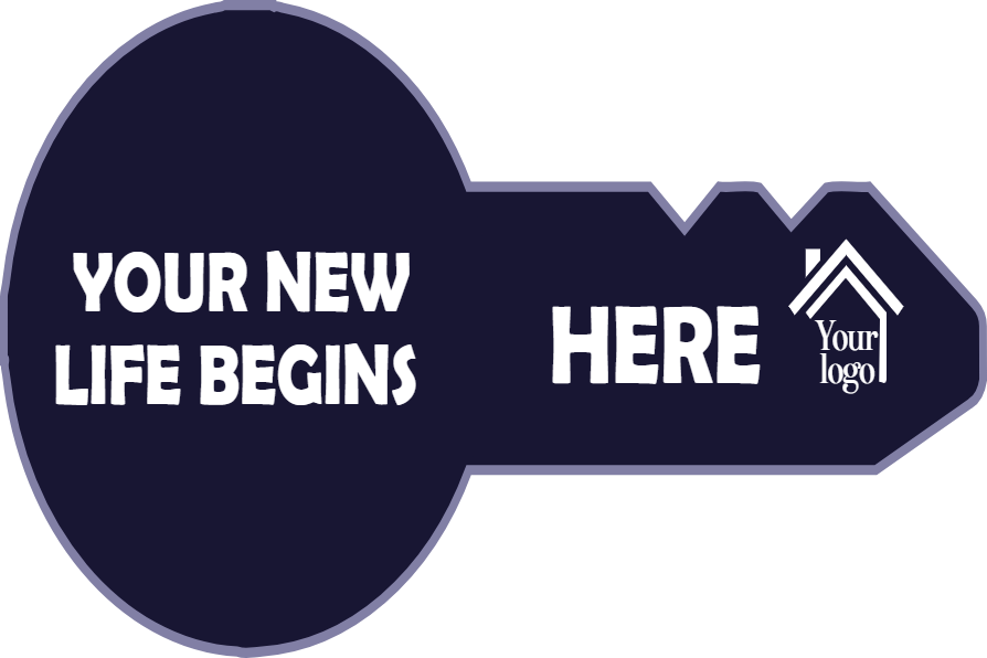 Custom Giant Keys Your New Life Begins